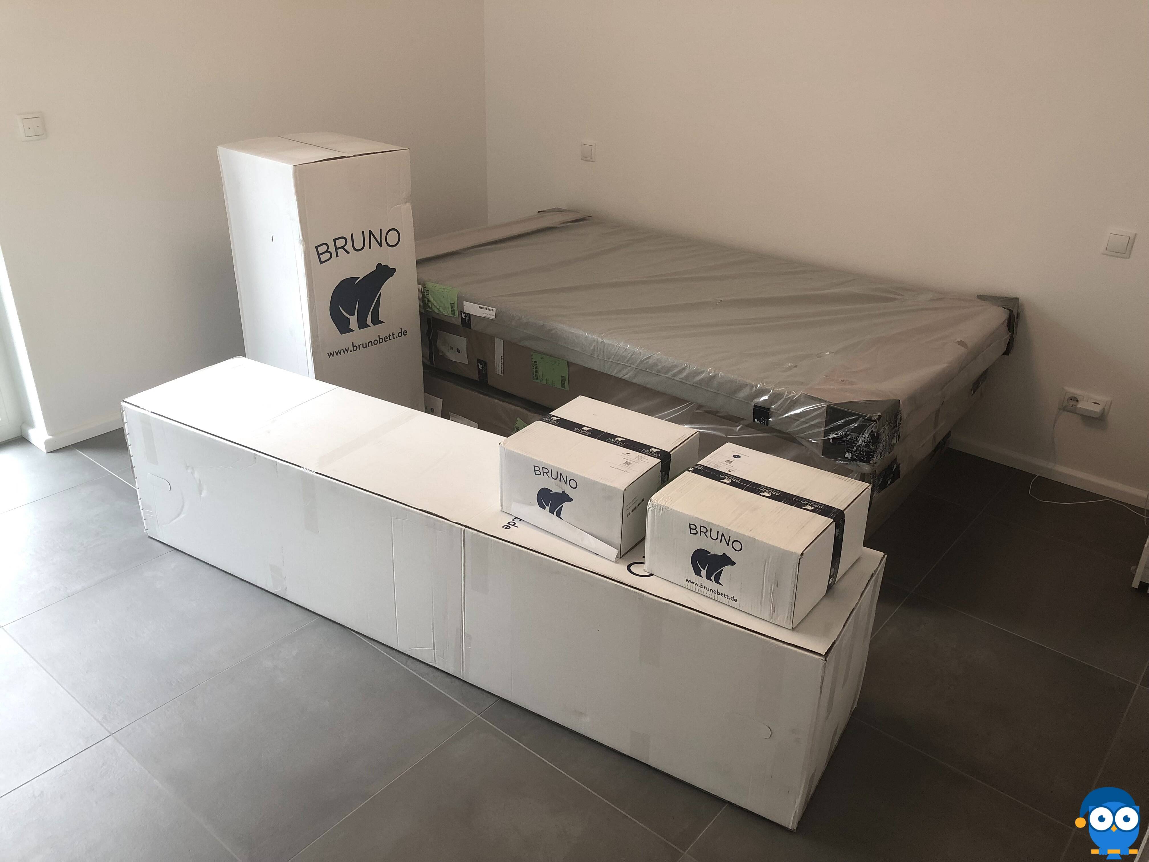 Anlieferung des Bruno Boxspringbettes